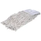 image of Carlisle 369814B00 Carlisle - Wet Mop Head, #20, Medium, 4 Ply, Cut-End