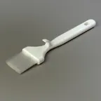image of Carlisle 4040102 - Sparta Meteor Pastry Brush, 2" Wide, Soft Flagged Nylon Bristles, White Handle