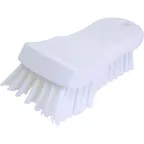 image of Carlisle 40521EC02 Sparta Cutting Board Brush, 6" White, Non-Absorbent, Polyester Bristles, Hanging