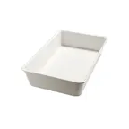 image of Carlisle 5552437 Balsam Displayware Pan - 20-7/8"L x 12-3/4"W x 4"D, White Melamine Dishwasher Safe