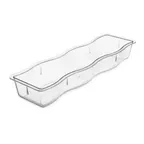 image of Carlisle 698207 Modular Displayware Pan, 4.45 Qt., 1/2 Long, 2-1/2" Deep, Clear Polycarbonate