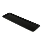 image of Carlisle 830FMT309 Market Tray, 30" x 8-1/2" x 3/4", Black Fiberglass, Air‑Flow Corners, NSF