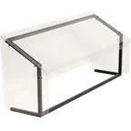 image of Carlisle 916007 Carlisle - Portable Sneeze Guard, 60"L, Self-Serve