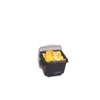 image of Carlisle BD2001 San Jamar Dome, 7‑1/2"L x 8‑1/4"W x 9‑1/2"H, 2‑qt Tray, Polycarbonate, Black Base