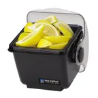 image of Carlisle BD2002 San Jamar Mini Dome Condiment Center – 7½"L x 8¼"W x 9½"H, 1‑Qt Poly Dome, Black