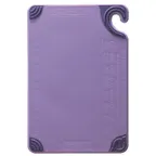 image of Carlisle CBG121812PR San Jamar Saf‑T‑Grip Cutting Board, 12" × 18" × ½", Purple, Anti‑Slip, NSF