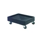 image of Carlisle DL300R03 Cateraide Pan Carrier Dolly, Black Polyethylene Platform, 4 Heavy-Duty Swivel Casters