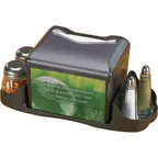 image of Carlisle H4005CTBK San Jamar Napkin Dispenser, 14"W x 6"D x 6"H, Black Pearl Plastic, 200, Caddy