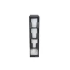 image of Carlisle L2203 Lid/Straw Tower, 5-1/2"L x13"W x24-1/2"H, Black PS, 3 Lid & 1 Straw Compartments