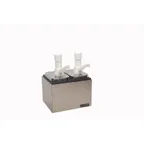 image of Carlisle P9712 - Pump Center, 10-1/8"W x 7-7/8"D x 12-1/2"H, 2 x 2.5Qt Black 304 SS Pumps, 2 Heads