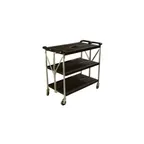 image of Carlisle SBC203103 Fold 'N Go  Black Folding Utility Cart - 20" x 31"