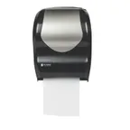 image of Carlisle T1370BKSS Touchless Wall-Mount Towel Dispenser, 12.7"W x 16.1"H, Black, Holds 8" Roll