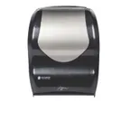 image of Carlisle T1470BKSS Smart Touch‑Free Towel Dispenser, Black Plastic, 12"W x 9"D x 16"H, Holds 8" Roll