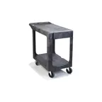 image of Carlisle UC194023 2 Shelf Gray Utility Cart - 40"L x 19"W