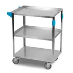 image of Carlisle UC5031524 Stainless Steel 3 Shelf Utility Cart - 15.5" x 24"