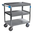 image of Carlisle UC7032133 Stainless Steel 3 Shelf Utility Cart - 21" x 33"
