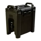 image of Carlisle XT250003 - 2-1/2 Gal Black Insulated Beverage Server, Polyethylene, NSF, Stackable
