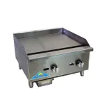 image of Comstock-Castle CCEGG24 24" Countertop Gas Griddle with Manual Controls, 5/8" Steel Plate, 60.000 BTU
