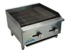image of Comstock-Castle CCELB24 24" Countertop Gas Lava Rock Charbroiler w/ (2) Burners, 60.000 BTU