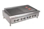 image of Comstock-Castle CCHRB48 48" Countertop Gas Radiant Charbroiler w/ (8) Burners, 160.000 BTU