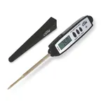 image of CDN DT450X Thermometer, -40 to +450°F, 6-8 sec, 2.5 mm Tip, 2-3/4" Stem, Black ABS BioCote