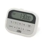 image of CDN Measurement Tools PT2 Digital Timer & Clock, 100‑Hour Timer, 4 Channels, Loud Alarm, ABS Plastic