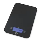 image of CDN SD1502-BK Digital Portion Control Scale, 6"W X 9-3/16"D X 5/8"H Overall