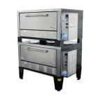image of Peerless CE52BESC 56" Electric Bake & Roast Oven, Double Deck, 12" High Section
