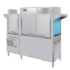 image of Champion 66 PRO 66" Conveyor Dishwasher, 209 Racks/Hr - 100 Gal/Hr - High Temp w/Booster