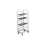 image of Channel 439S Single Section End Load Stainless Steel Cafeteria Tray Rack, (24) 14" x 18" Trays