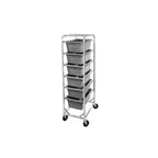 image of Channel 512LS Stainless Series End Load Stainless Steel Mobile Lug Rack w/ 12 Lug Capacity
