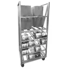 image of Channel CSBR-80 Stationary Aluminum Can and Storage Rack, Holds (80) #10 Cans