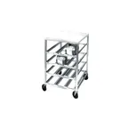 image of Channel CSR-3MP Half Size Aluminum Mobile Can Storage Rack - Poly Top