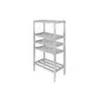 image of Channel ED2448-4 NSF All-Welded 4 Shelf Aluminum Dunnage Shelving - 48" x 24" x 64"
