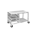 image of Channel MW245/P Double Section Bun Pan Rack with Work Top - (4) 18" x 26" Pan Capacity