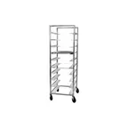 image of Channel OT-8D Aluminum Double Section Glass / Oval Tray Rack - (16) 22" x 27" Oval Trays