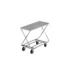 image of Channel STKG100 Chrome Plated Steel Stocking Truck w/ Galvanized Deck - 17" x 40" x 32"