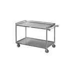 image of Channel TDC2953A-2 Aluminum 2-Shelf Heavy-Duty Banquet / Utility Cart - 53" x 29" x 36"
