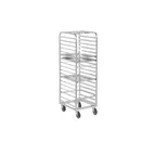 image of Channel WA02 27 Pan End Load Aluminum Walk-In Bun / Sheet Pan Rack, 2" Angle Spacing
