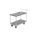 image of Channel WPC2539 Aluminum 2 Shelf Wet Produce / Utility Cart - 22.75" x 49" x 37.5"