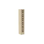 image of Choice Equipment EL-6-15-1-P-T Single Column 6-Tier Employee Locker w/ (6) Doors, Heavy Duty Steel