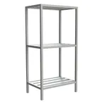 image of Choice Equipment SU10-5418-3-C NSF 3 Shelf Aluminum Channel Shelving Unit - 54" x 18" x 60"