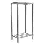 image of Choice Equipment SU10-6018-2-C NSF 2 Shelf Aluminum Channel Shelving Unit - 60" x 18" x 60"