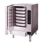 image of Cleveland 22CGT6.1NATEZTQS Countertop Natural Gas Boilerless Convection Steamer w/ 6 Pan