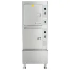 image of Cleveland 24CGA10 10 Pan Floor Gas Convection Steamer, (2) Stacked, Cabinet, 125.000 BTU