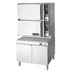 image of Cleveland 36CEM1648 16 Pan Floor Electric Convection Steamer w/ Steam Generator, Cabinet