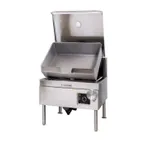 image of Cleveland SGL40TNATHTPQS DuraPan 40 Gallon Gas Tilting Skillet Braising Pan, 130.000 BTU