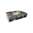 image of Comstock-Castle 10301 40" Countertop Gas Griddle/Hotplate Combo, Manual Controls, 60.000 BTU