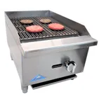 image of Comstock-Castle CCERB16 16" Countertop Gas Radiant Charbroiler w/ (1) Burner, 30.000 BTU