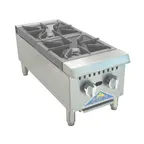 image of Comstock-Castle CCGHP-2 12" Countertop Gas Hotplate with (2) Burners, Manual Controls, 70.000 BTU